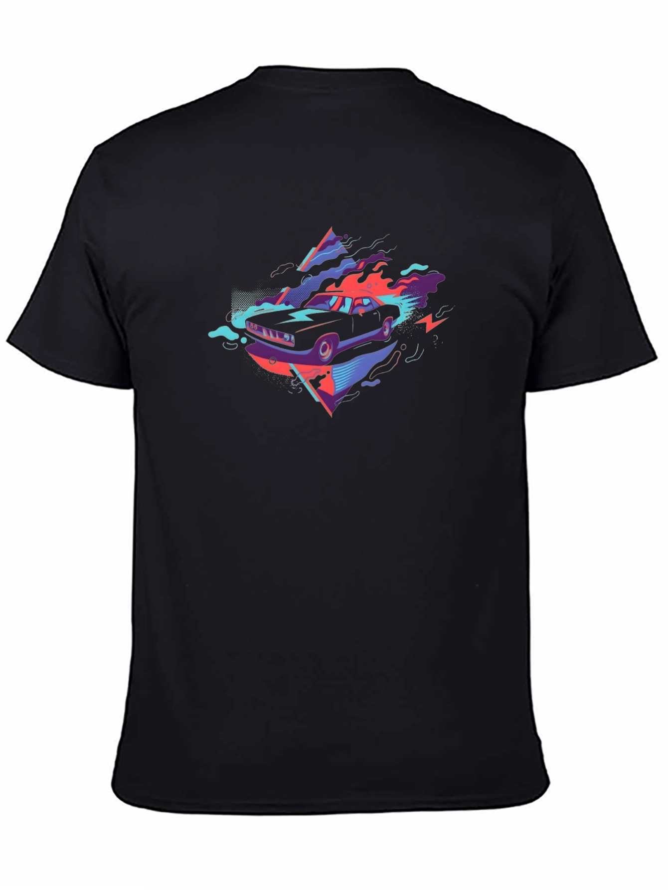Retro Car Graphic Tee - Black