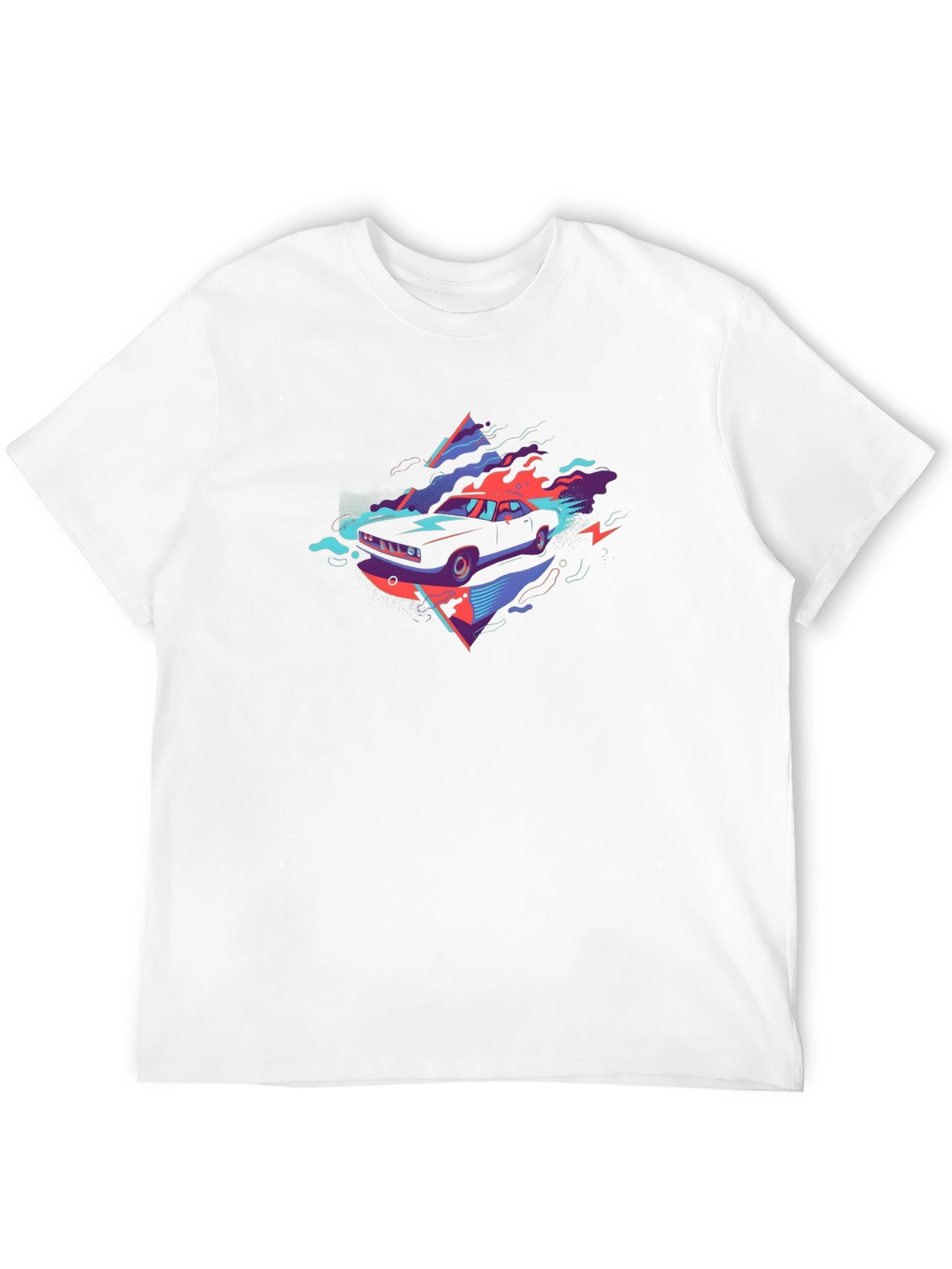 Retro Car Graphic Tee - Black