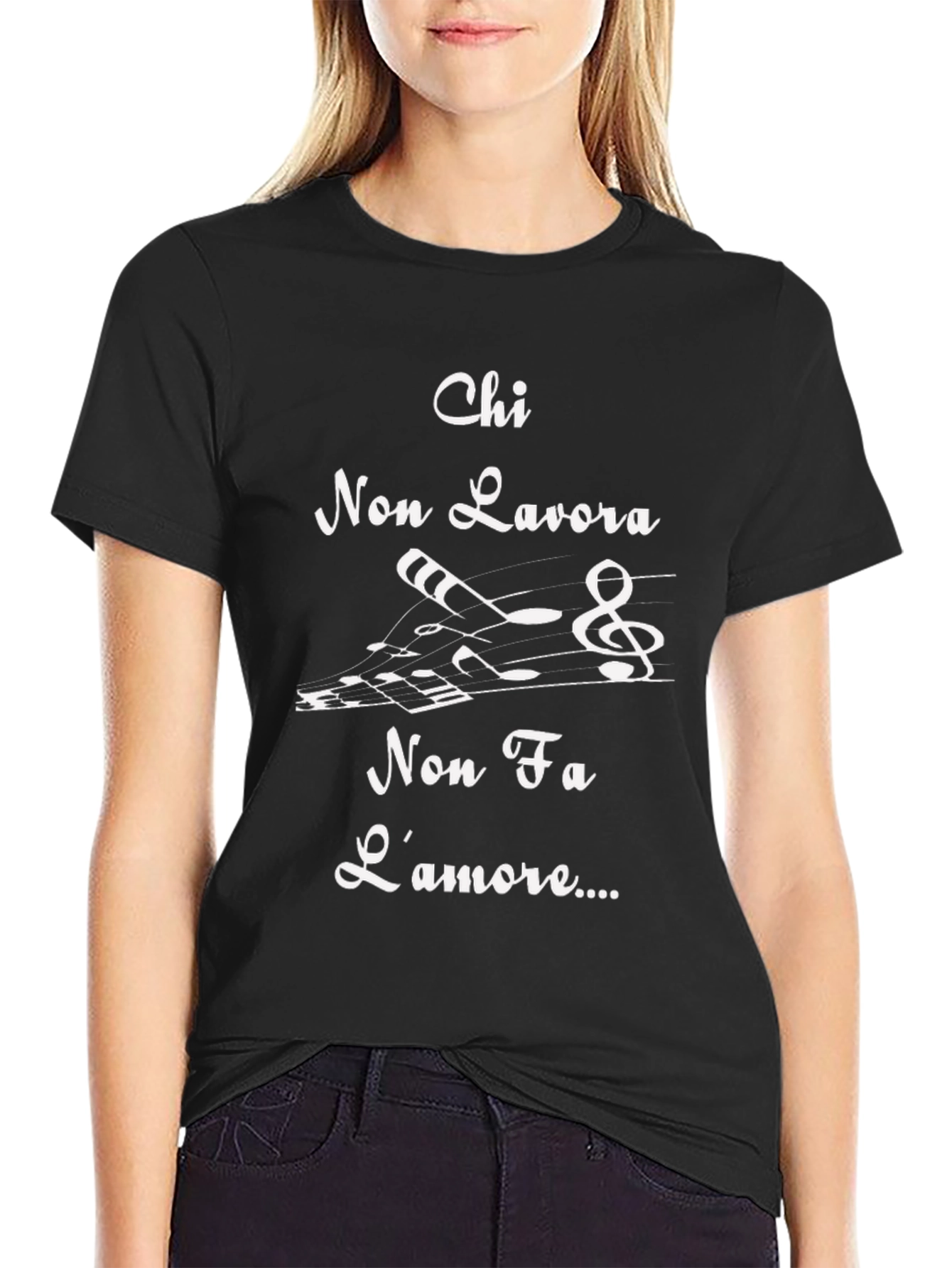 Chi Non Lavora T-Shirt - Italian Proverb Tee