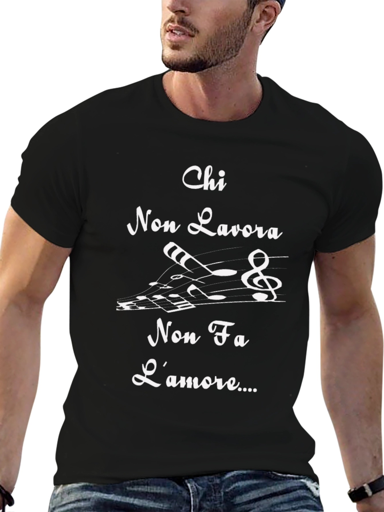 Chi Non Lavora T-Shirt - Italian Proverb Tee