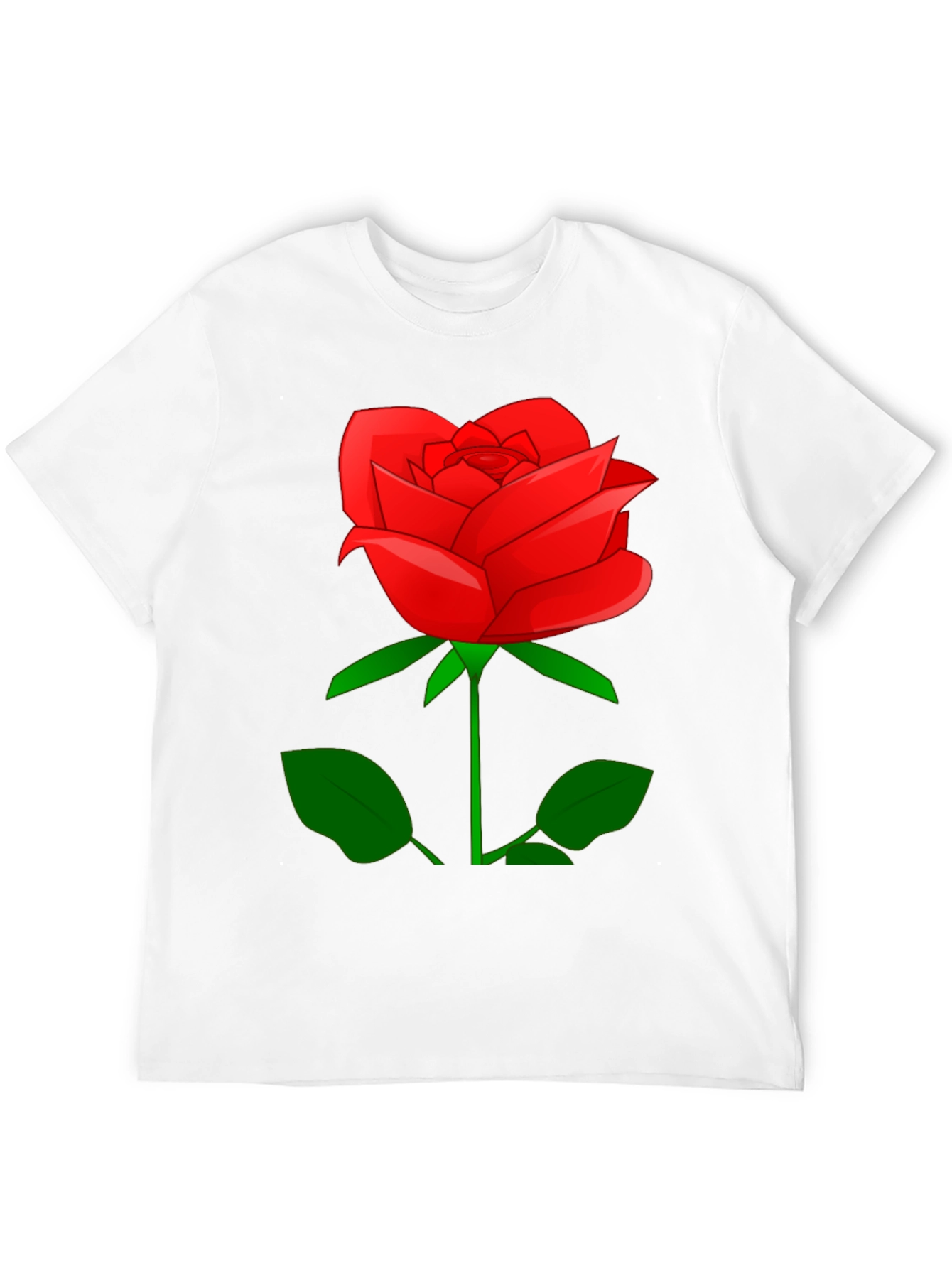 Red Rose Graphic T-Shirt - Classic Floral Design