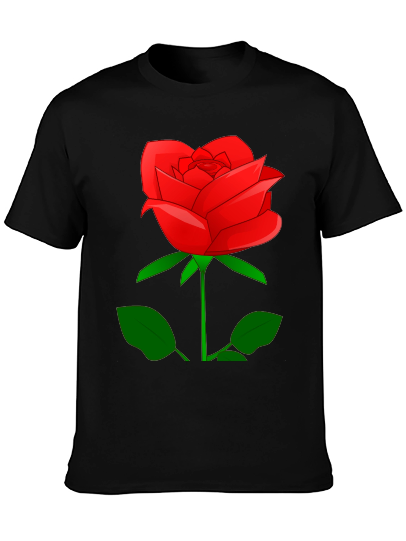 Red Rose Graphic T-Shirt - Classic Floral Design