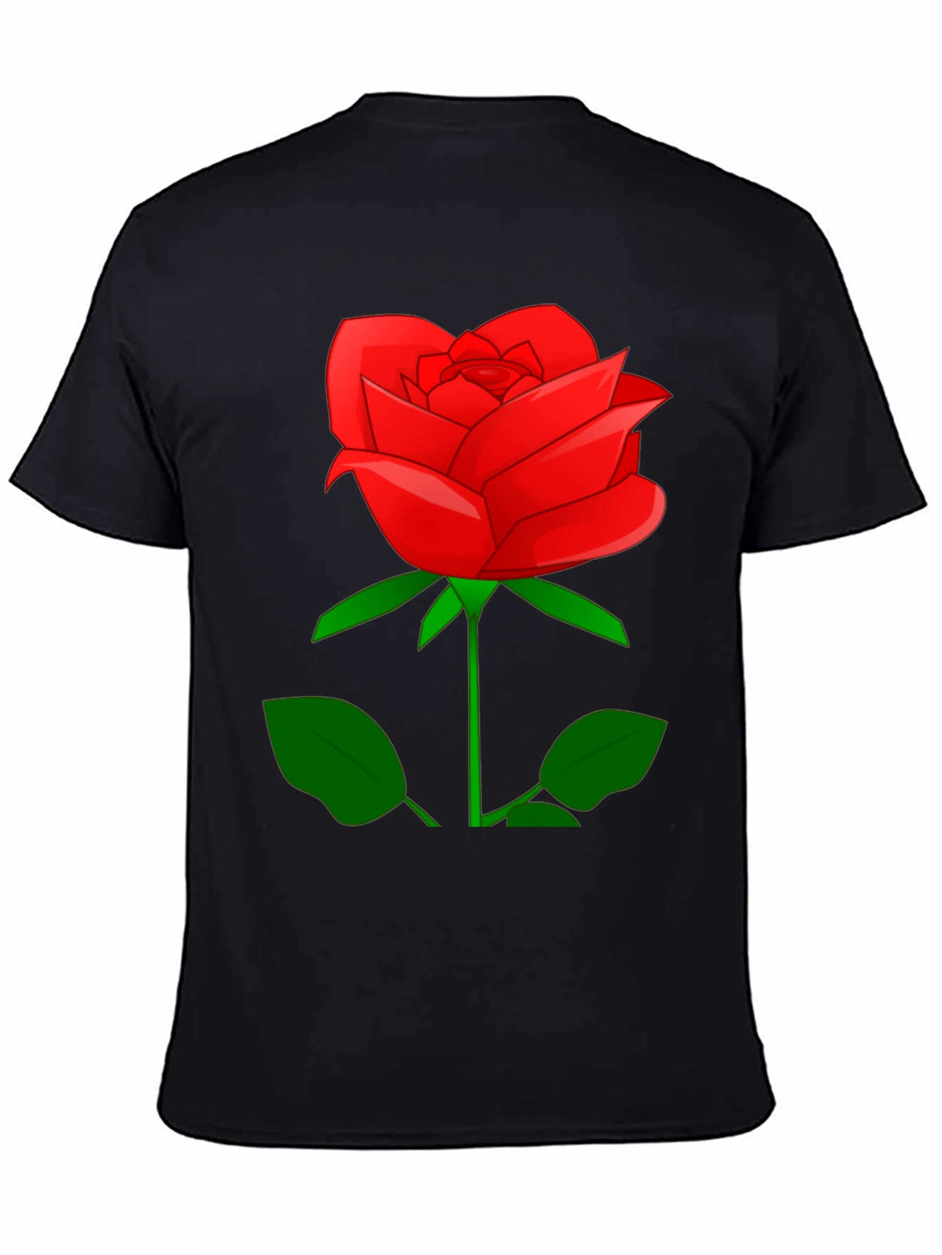 Red Rose Graphic T-Shirt - Classic Floral Design