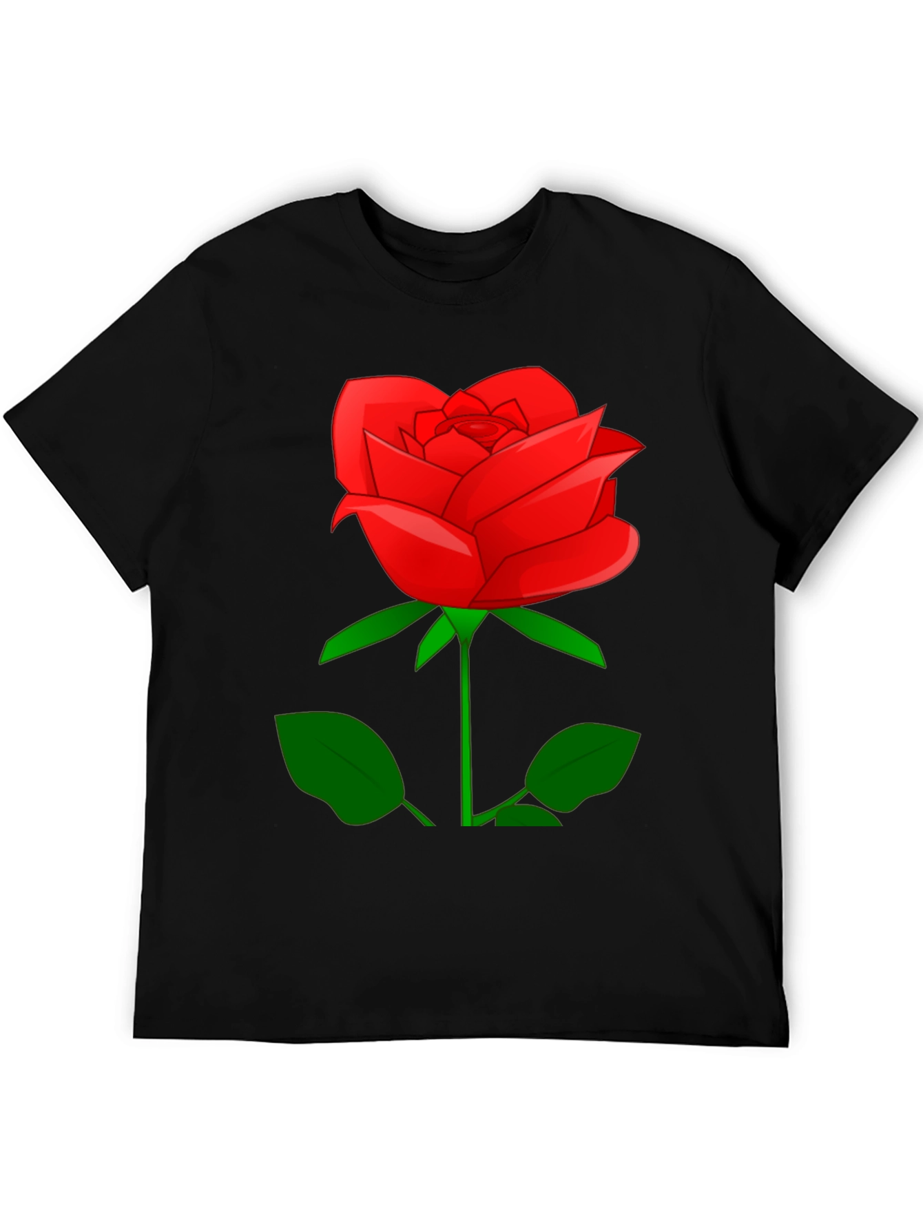 Red Rose Graphic T-Shirt - Classic Floral Design