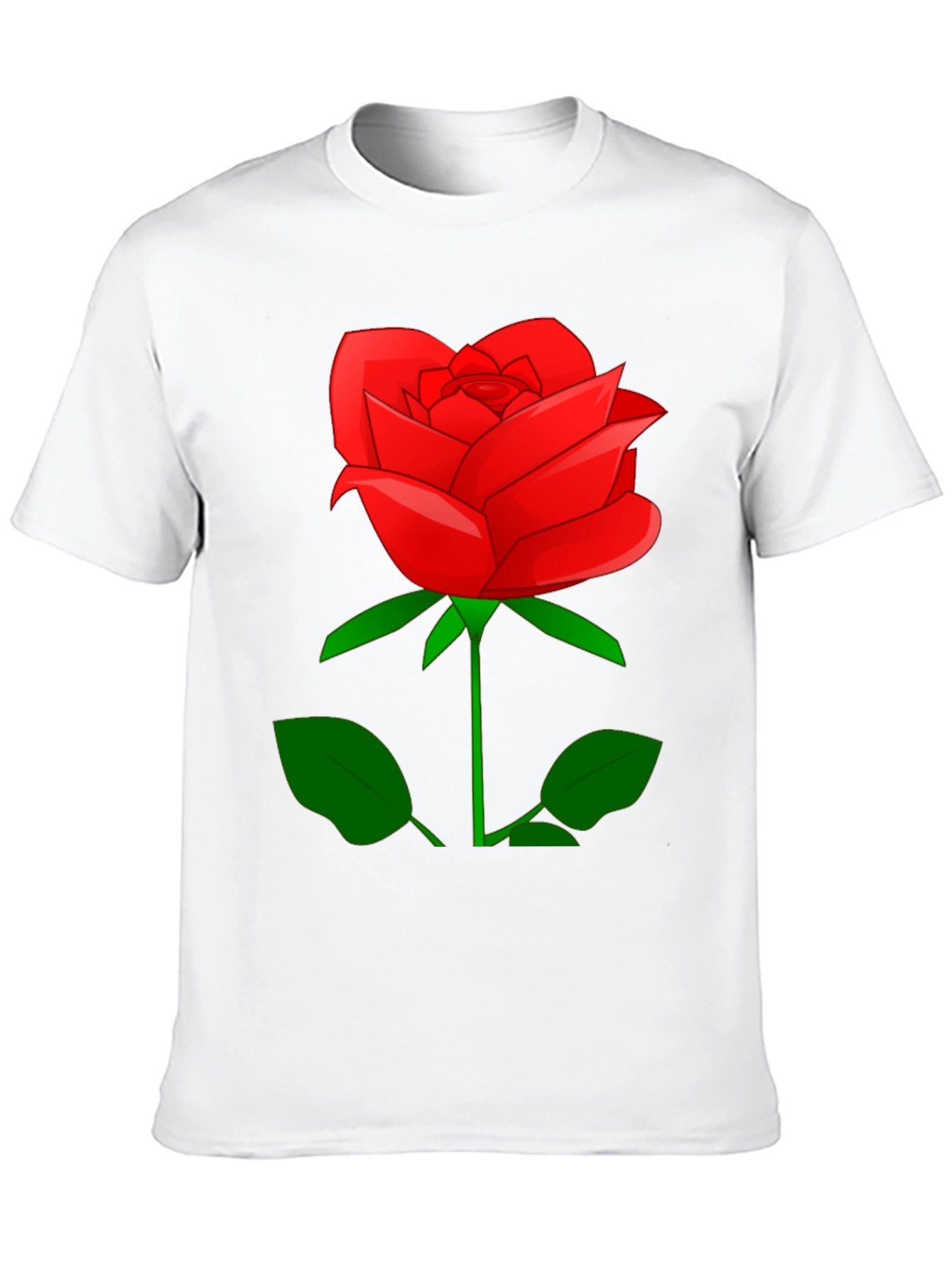 Red Rose Graphic T-Shirt - Classic Floral Design