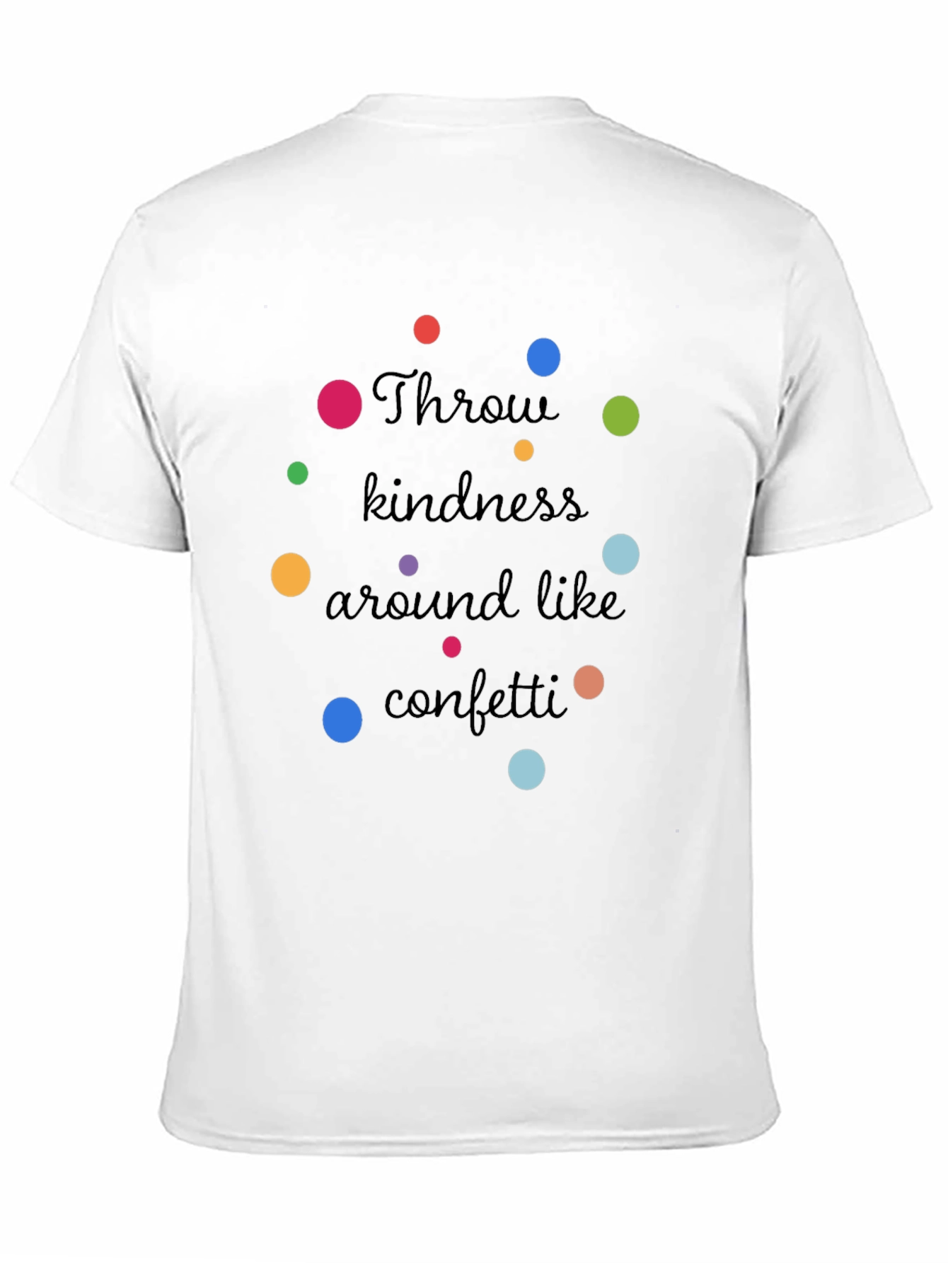 Kindness Confetti Black Graphic T-Shirt
