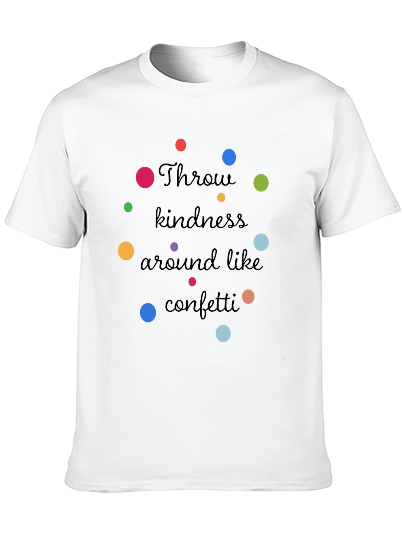 Kindness Confetti Black Graphic T-Shirt