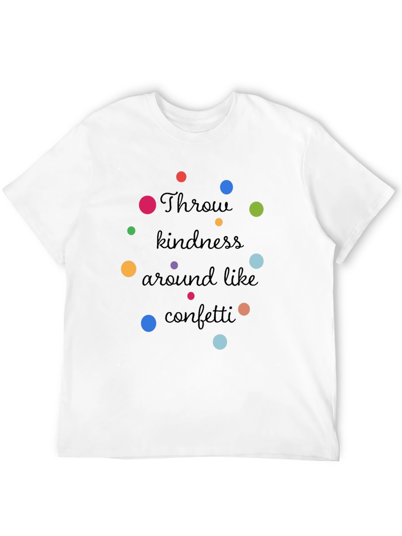 Kindness Confetti Black Graphic T-Shirt
