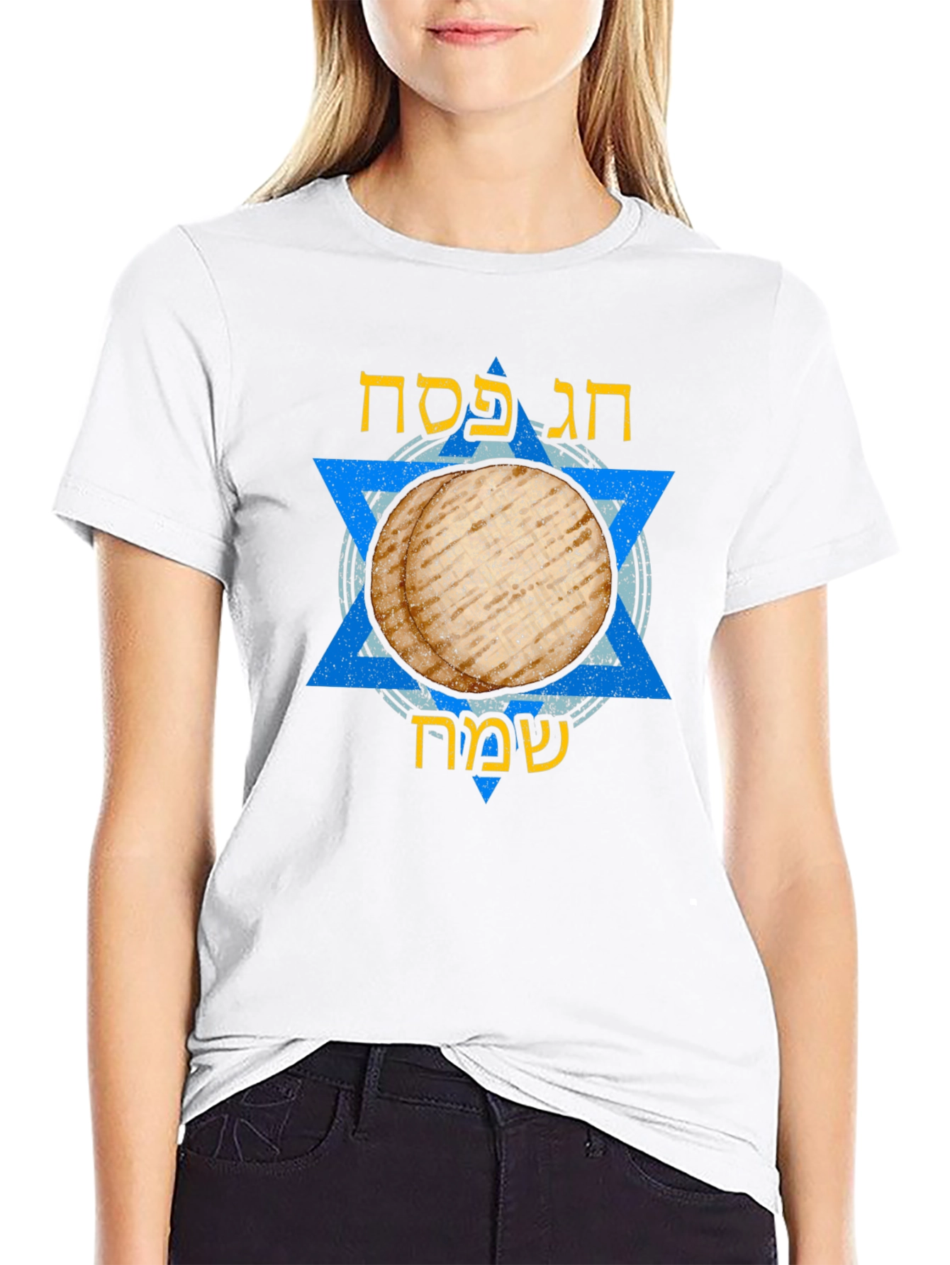 Passover Matzah Star of David Mens T-shirt