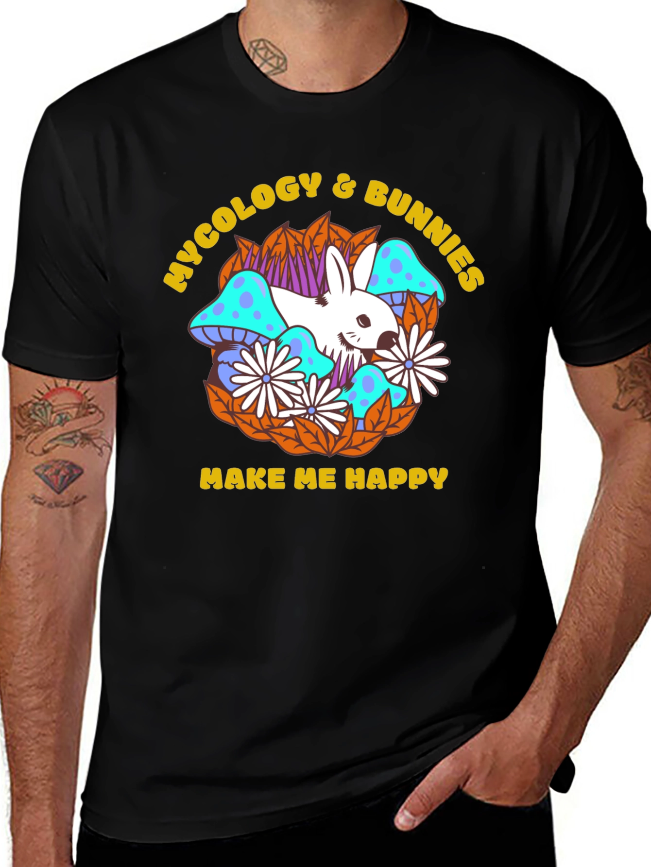 Mycology & Bunnies Graphic Tee