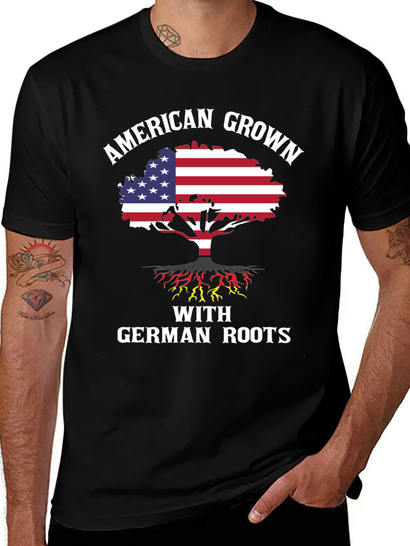 American Grown with German Roots Graphic Tee