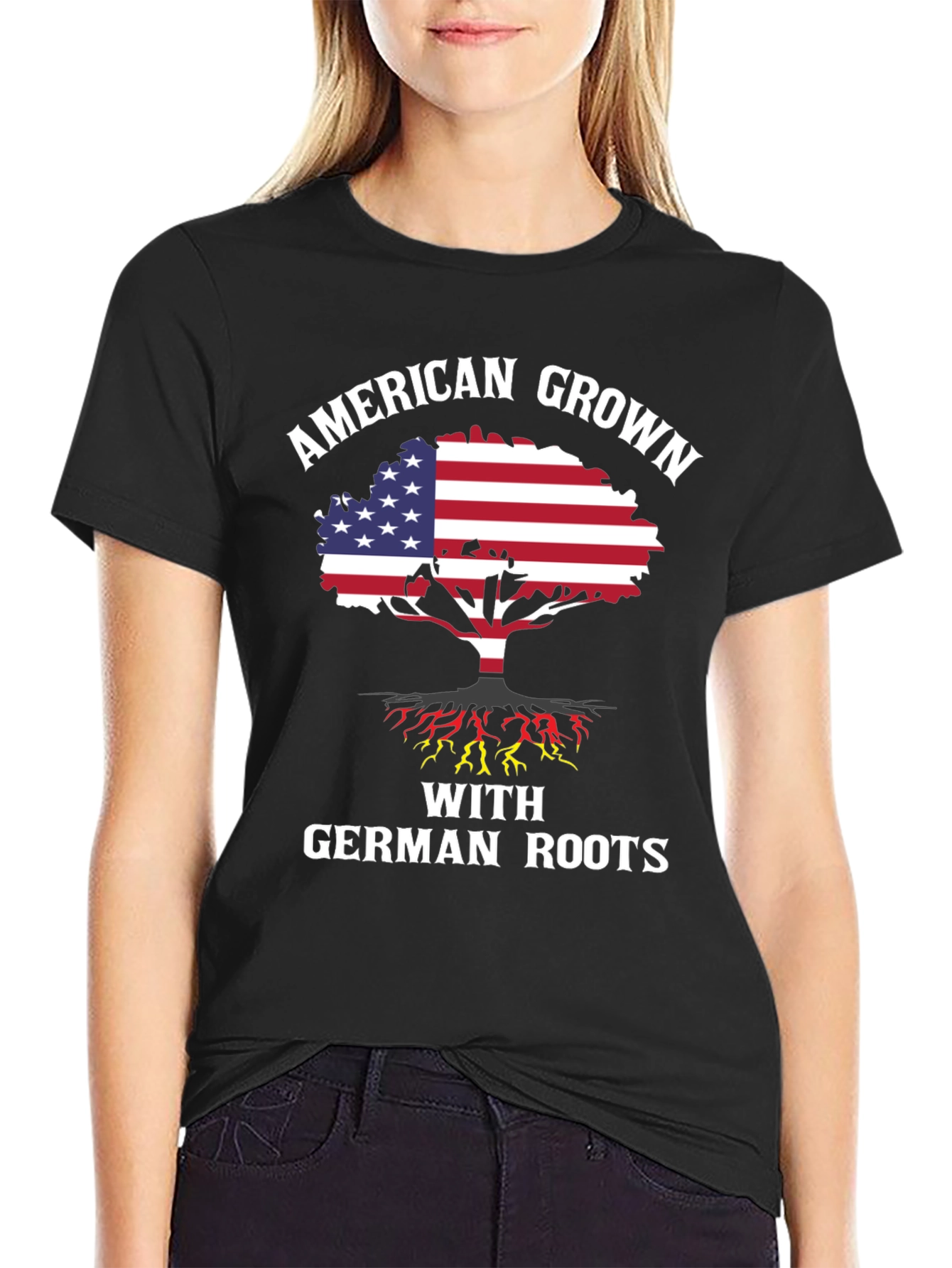American Grown with German Roots Graphic Tee