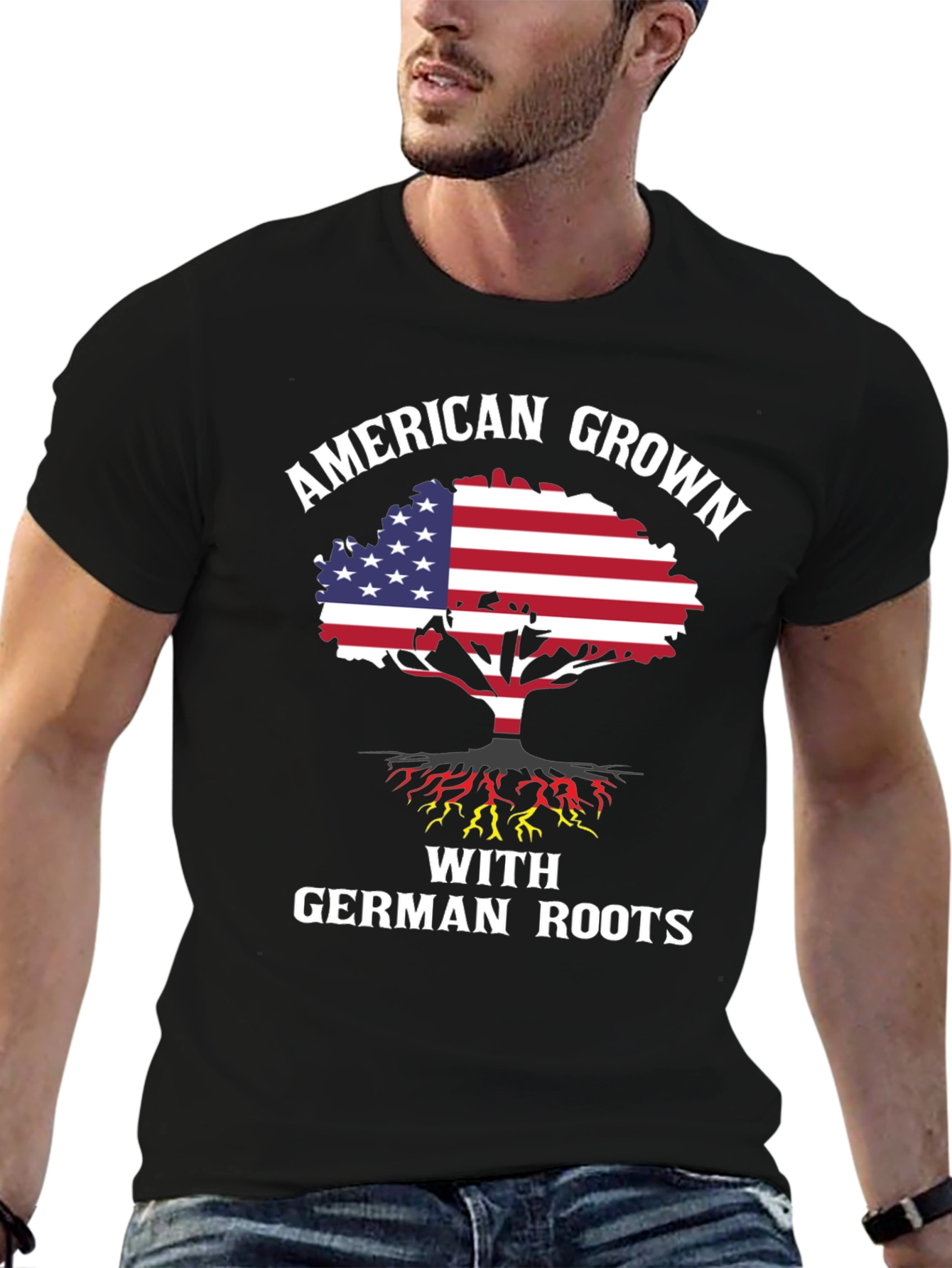 American Grown with German Roots Graphic Tee