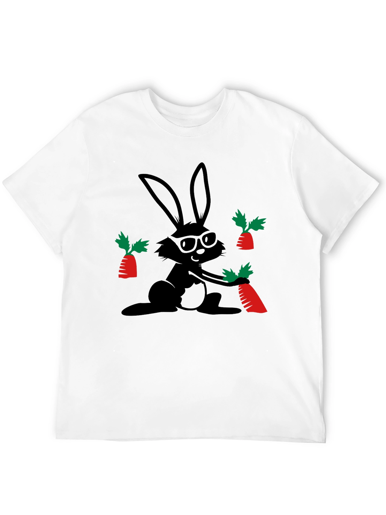 Cool Bunny & Carrot Graphic Tee