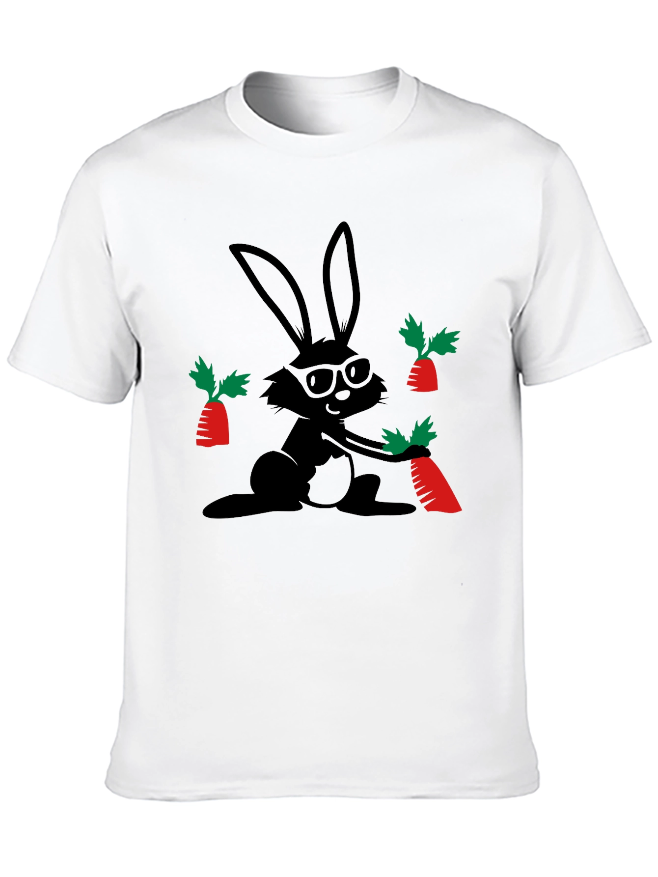 Cool Bunny & Carrot Graphic Tee