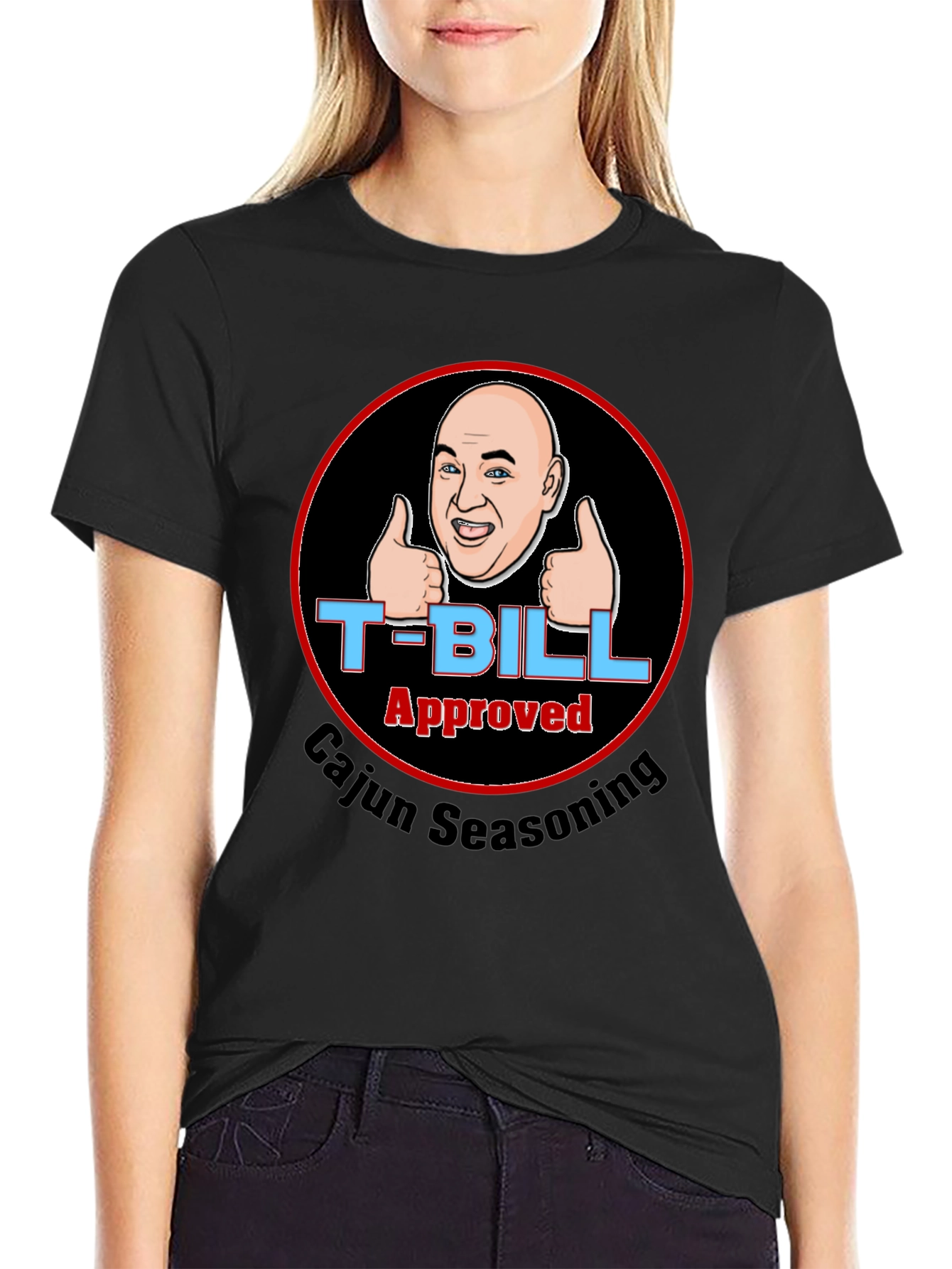 T-Bill Approved Cajun Seasoning Black T-Shirt