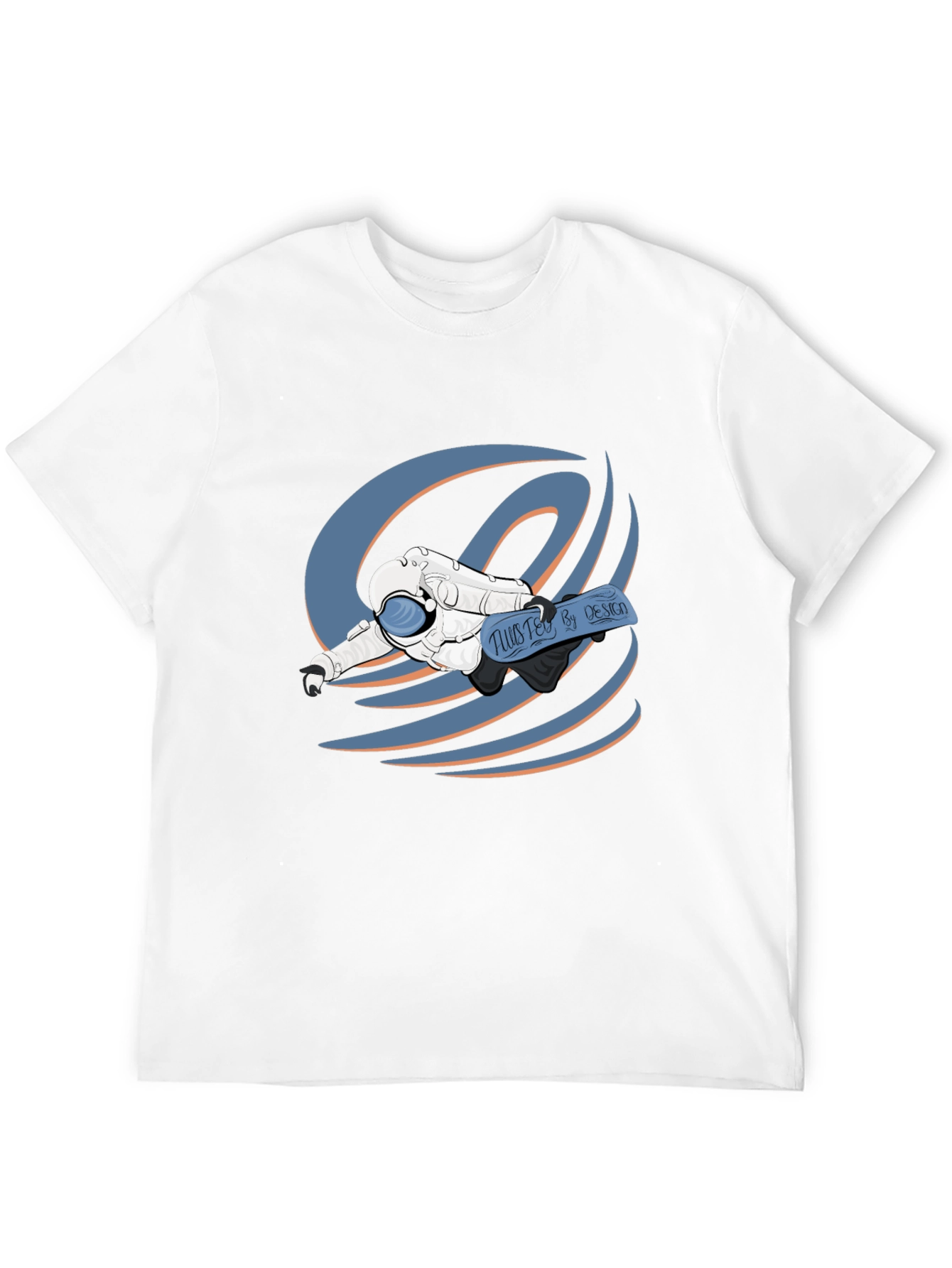 Astronaut Tee: Twisted By Design Black T-Shirt