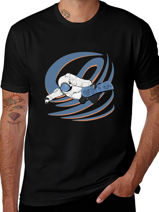 Astronaut Tee: Twisted By Design Black T-Shirt