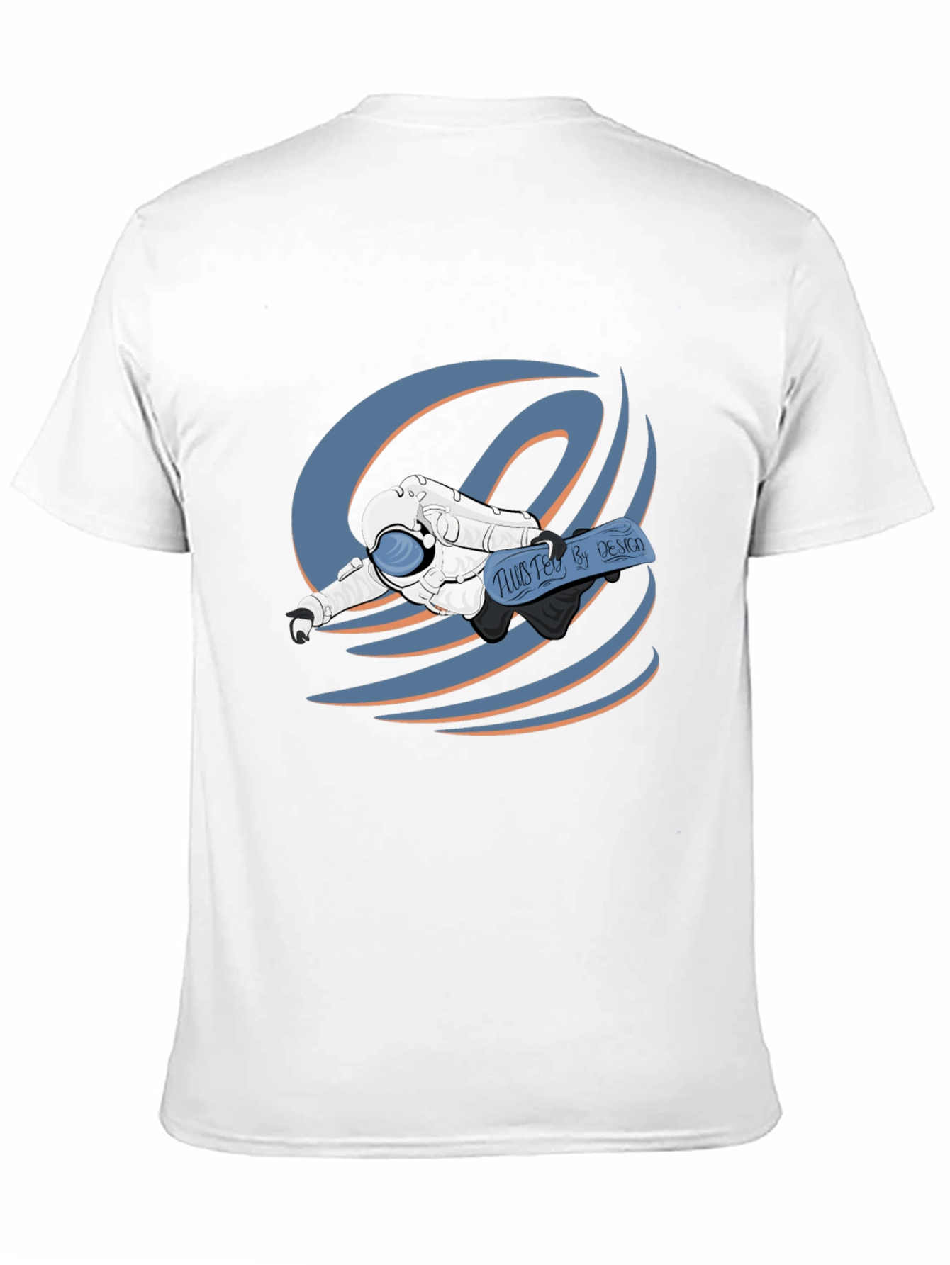 Astronaut Tee: Twisted By Design Black T-Shirt
