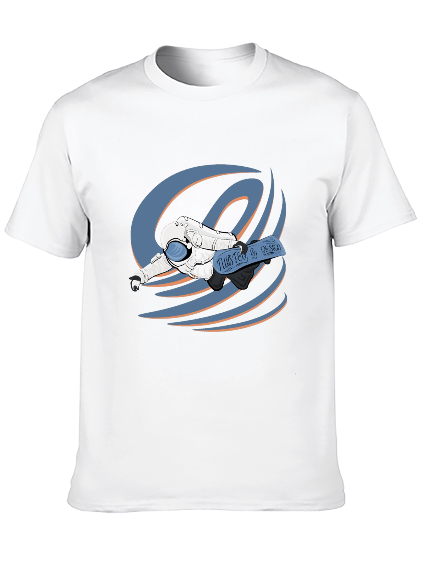 Astronaut Tee: Twisted By Design Black T-Shirt