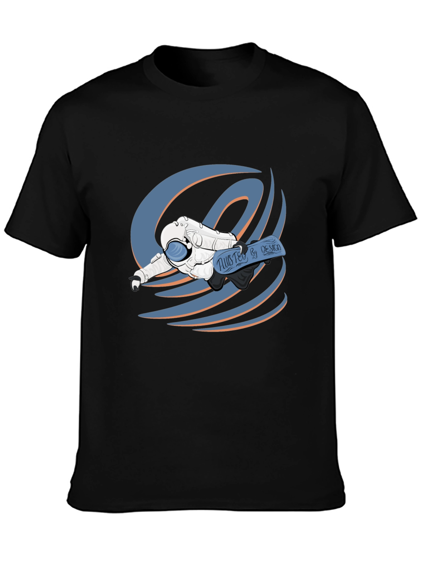 Astronaut Tee: Twisted By Design Black T-Shirt