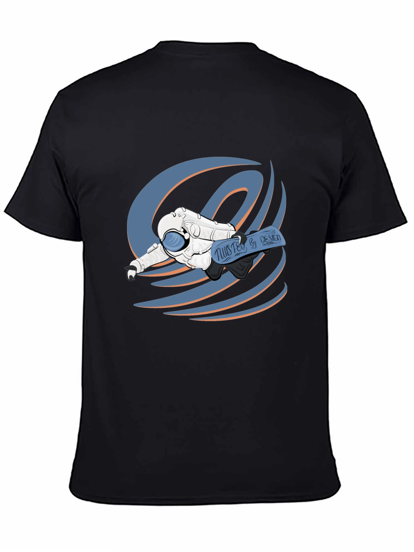 Astronaut Tee: Twisted By Design Black T-Shirt
