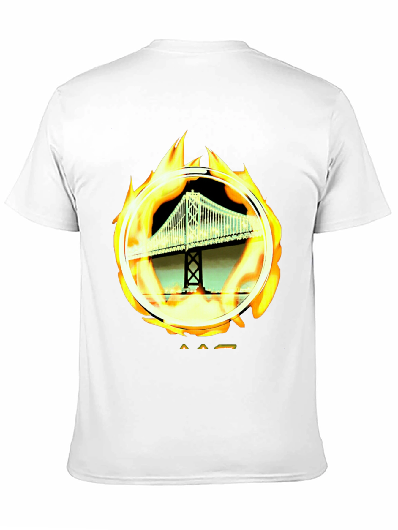 Bridge on Fire Graphic Tee - Classic Black