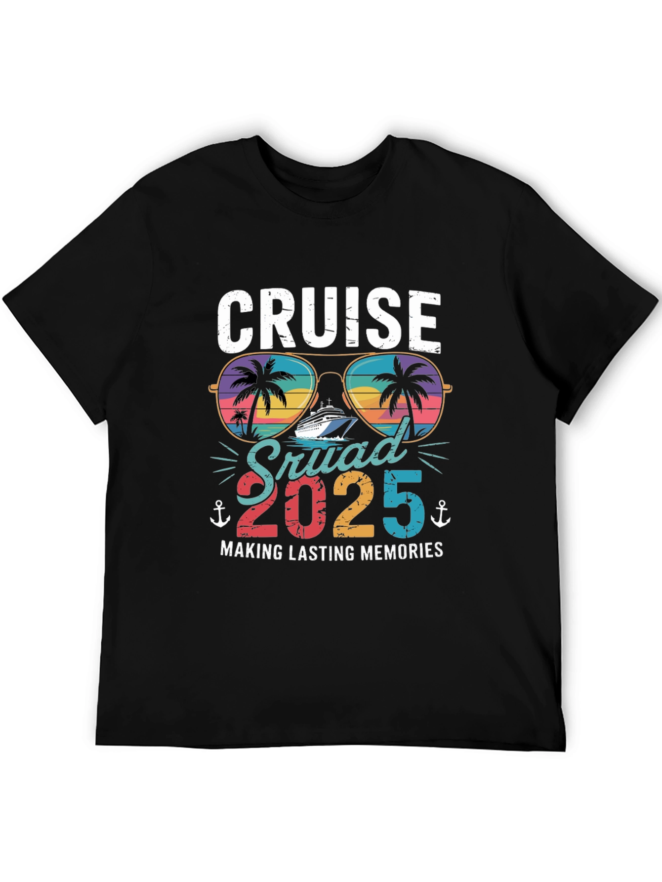 Cruise Squad 2025 Black T-Shirt