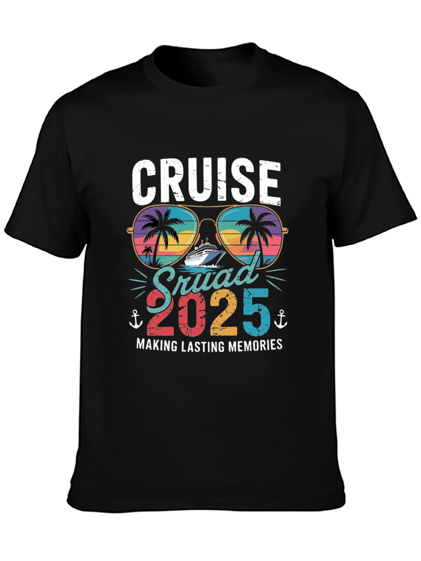 Cruise Squad 2025 Black T-Shirt
