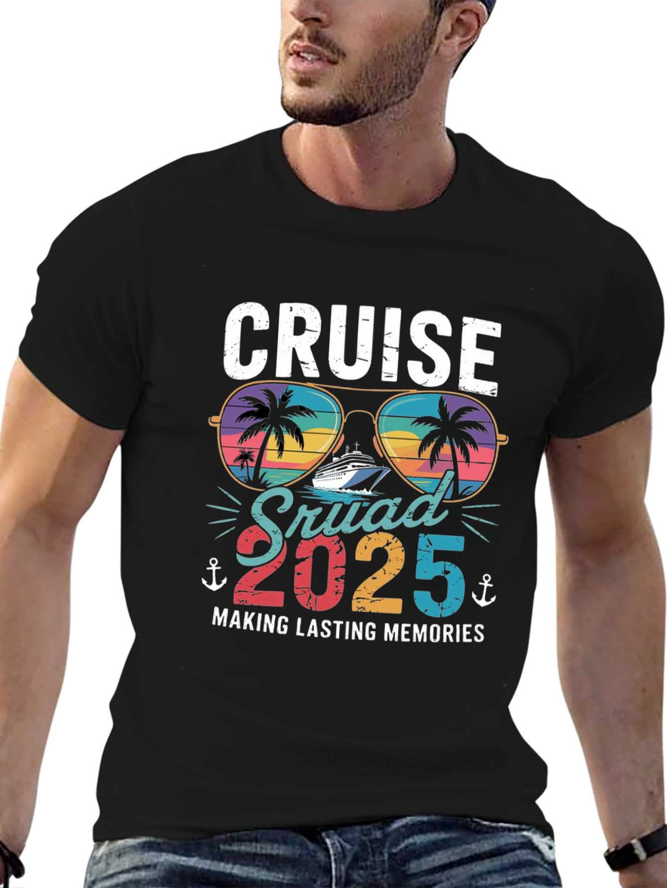 Cruise Squad 2025 Black T-Shirt