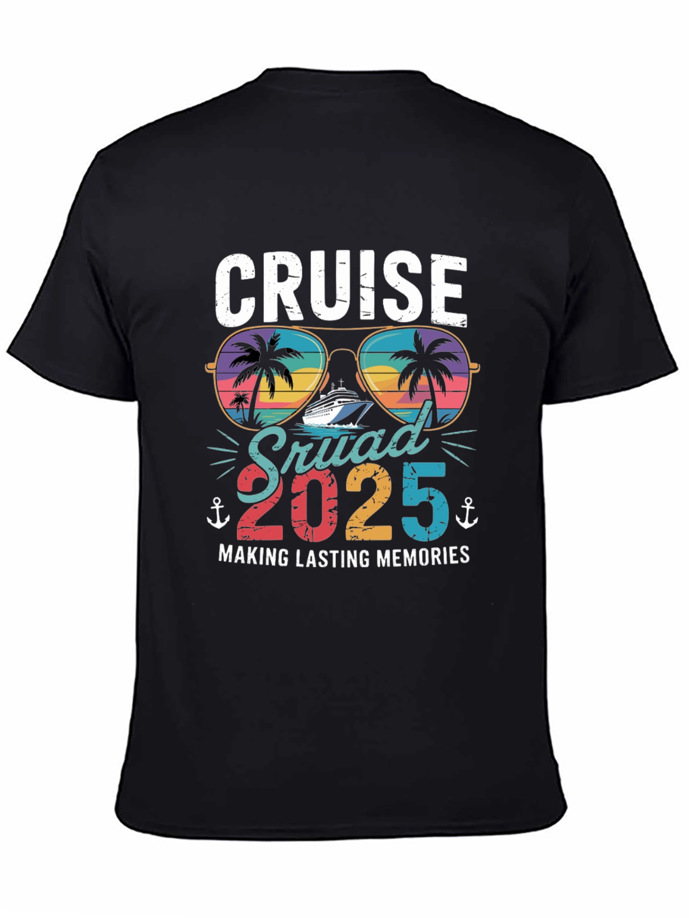 Cruise Squad 2025 Black T-Shirt