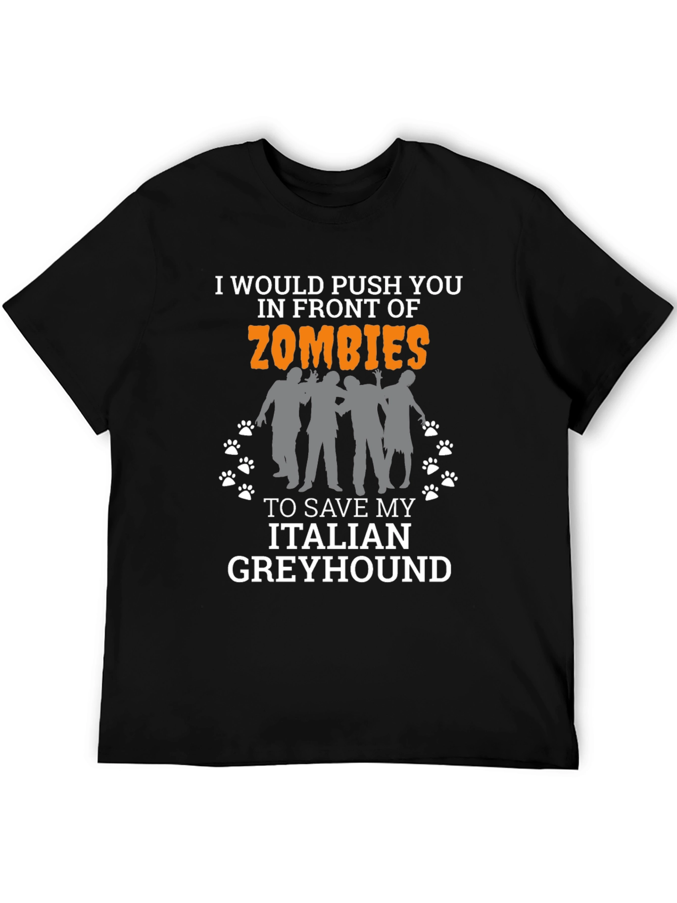 Zombie Italian Greyhound T-Shirt