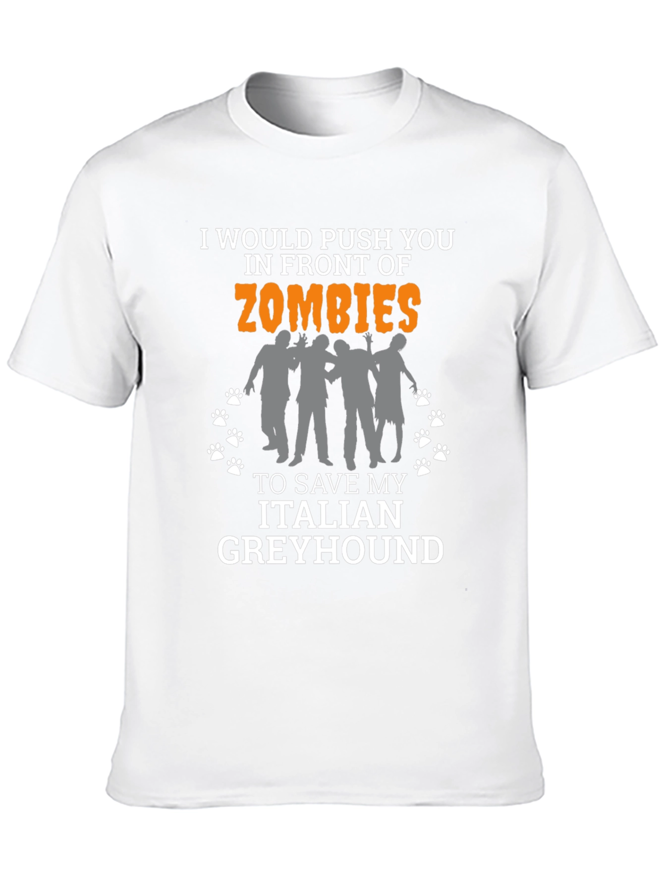 Zombie Italian Greyhound T-Shirt