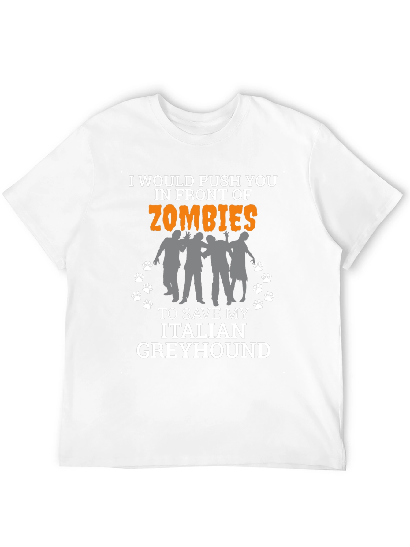 Zombie Italian Greyhound T-Shirt