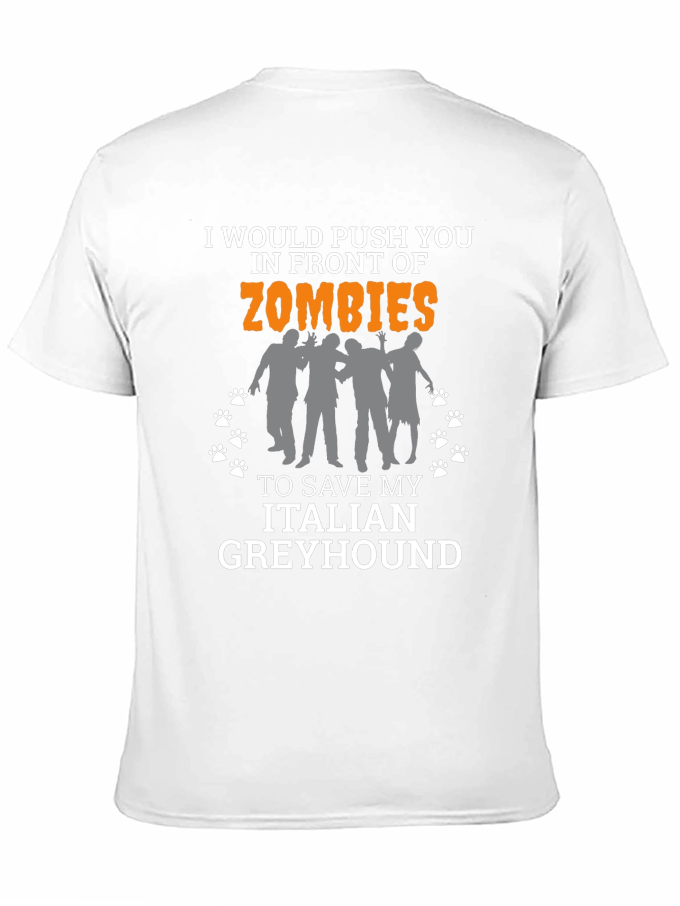 Zombie Italian Greyhound T-Shirt