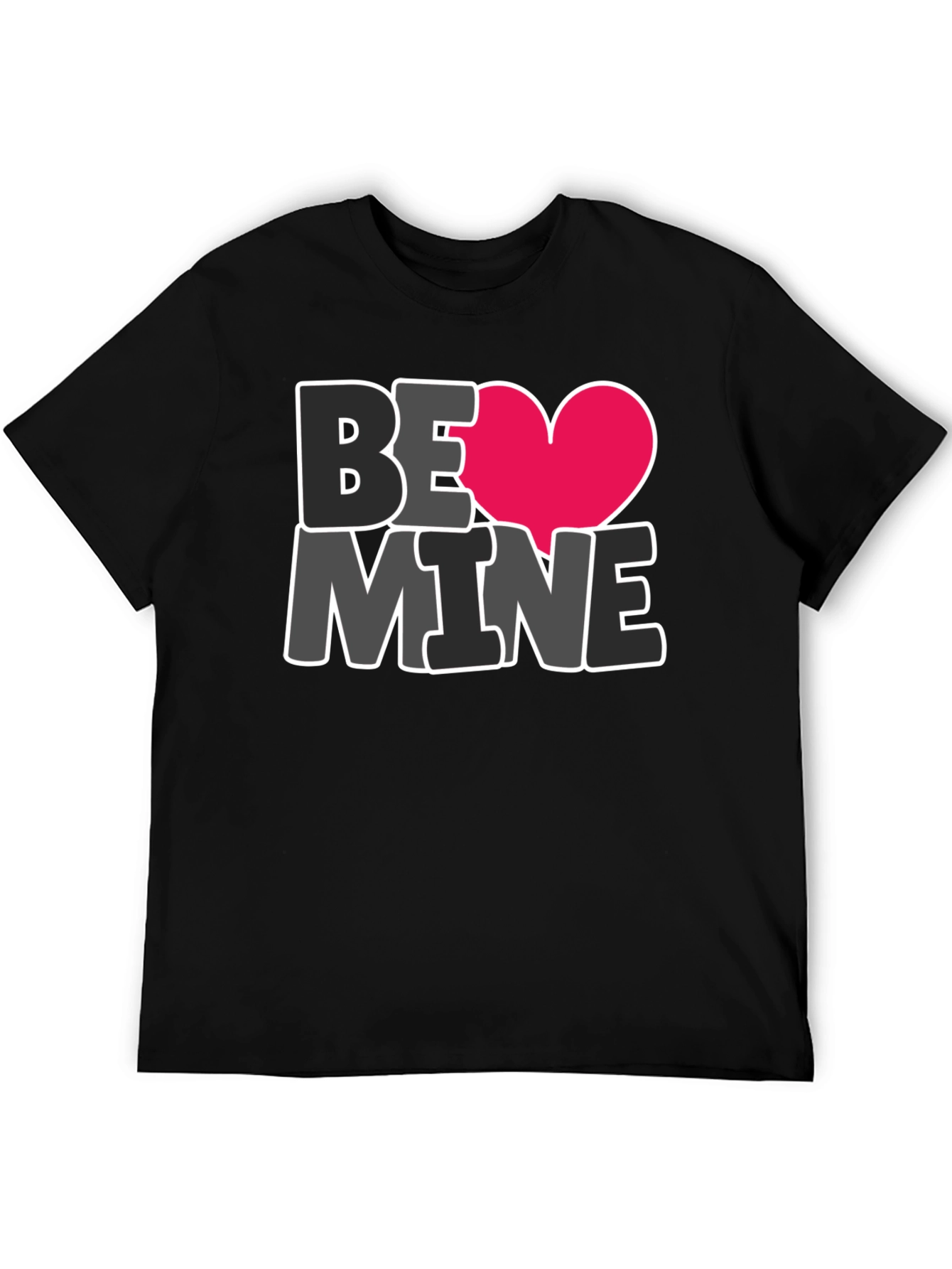 Be Mine Heart Graphic Tee - Valentines Day Shirt