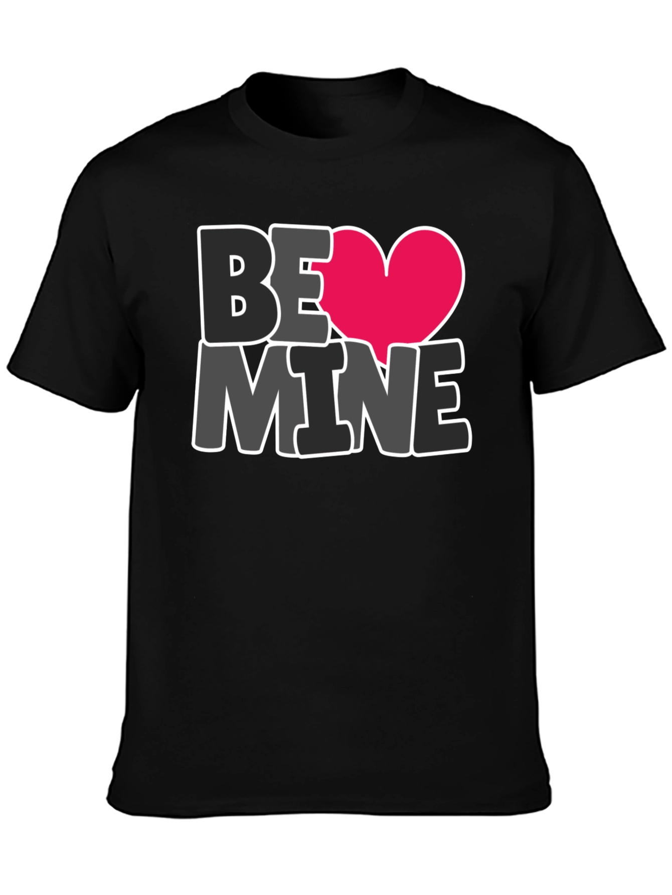 Be Mine Heart Graphic Tee - Valentines Day Shirt