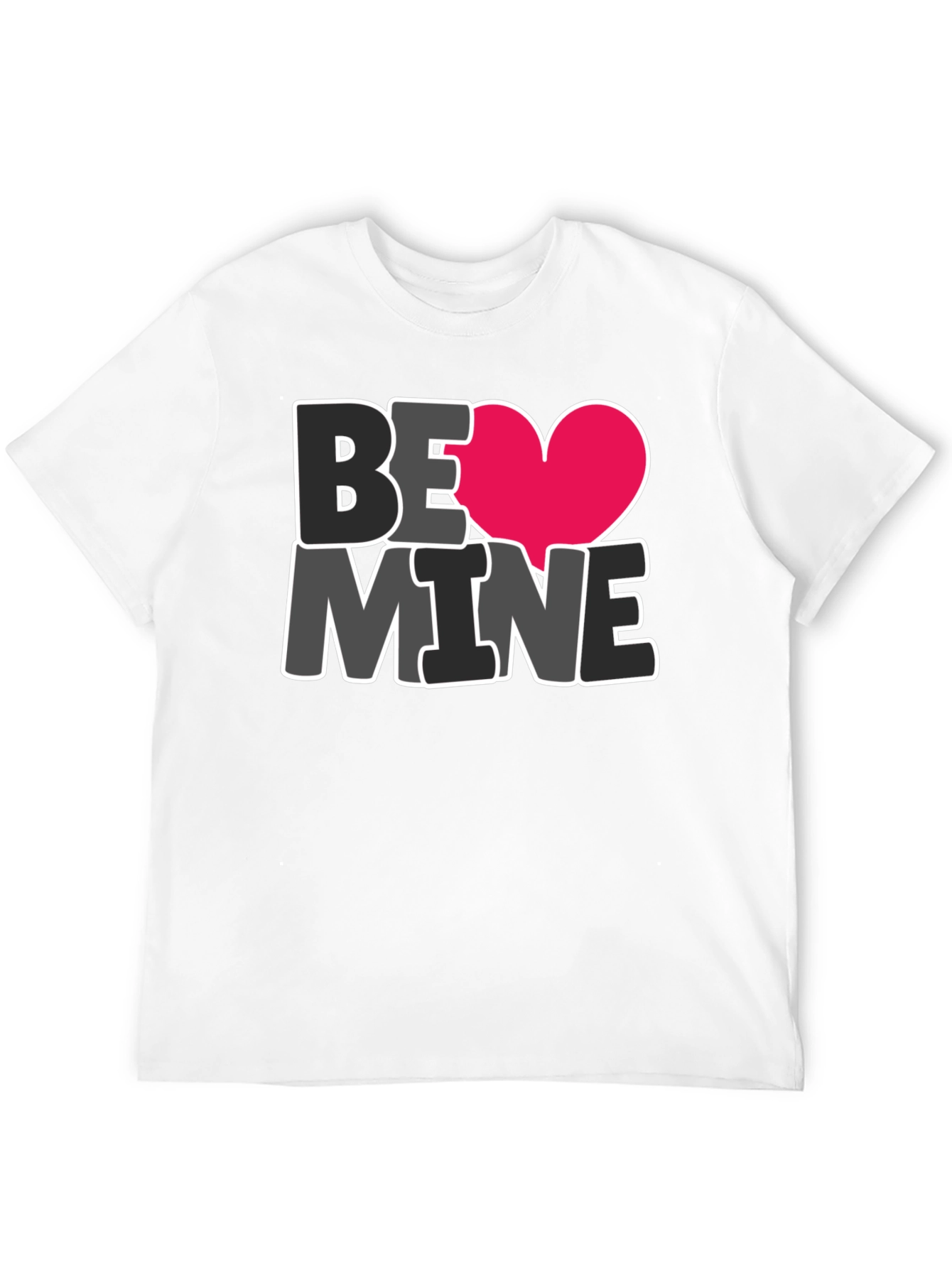 Be Mine Heart Graphic Tee - Valentines Day Shirt