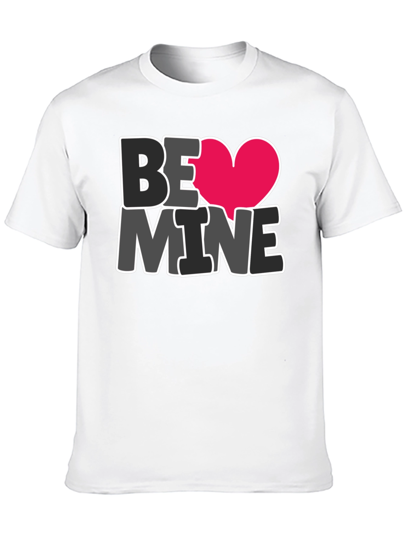 Be Mine Heart Graphic Tee - Valentines Day Shirt