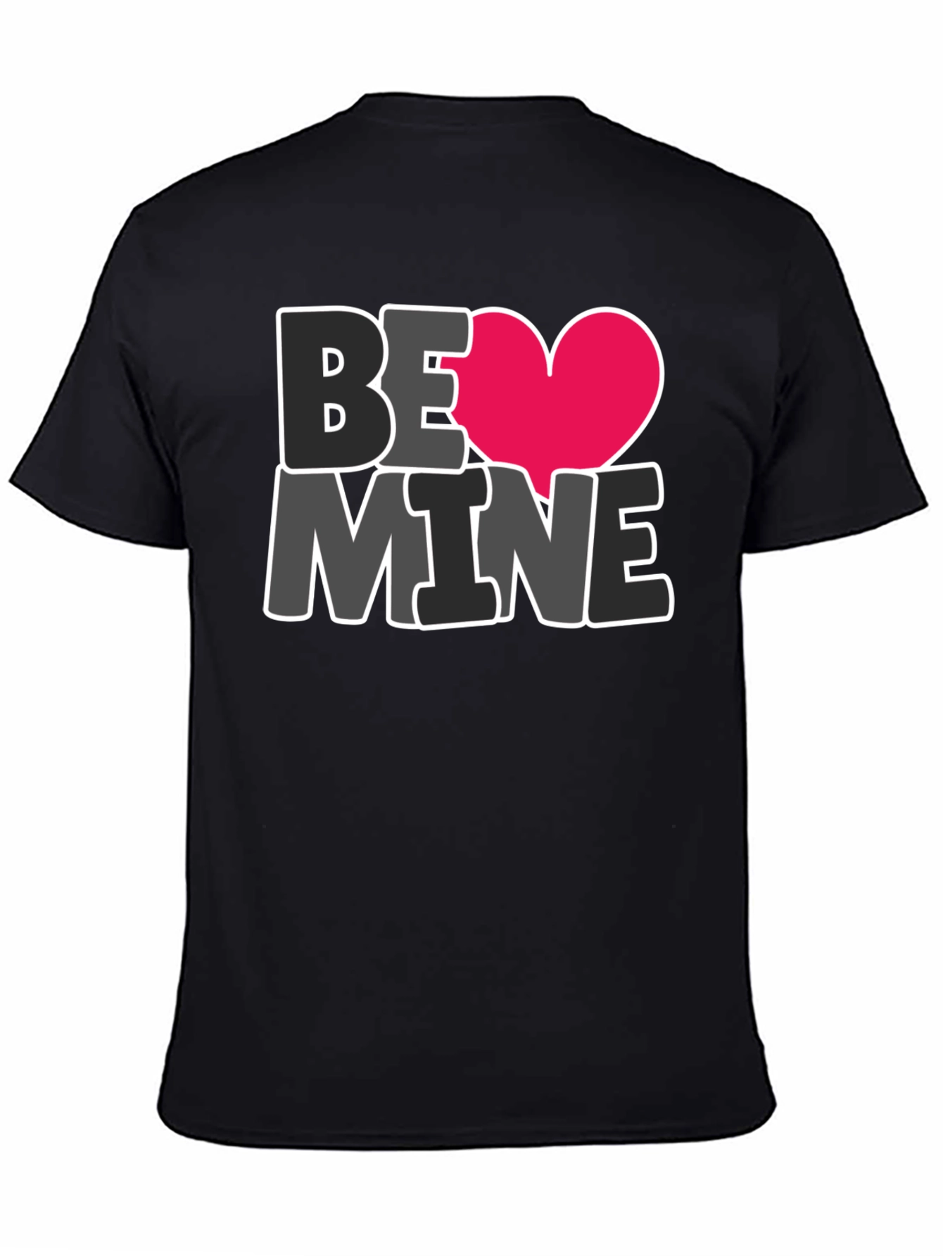 Be Mine Heart Graphic Tee - Valentines Day Shirt