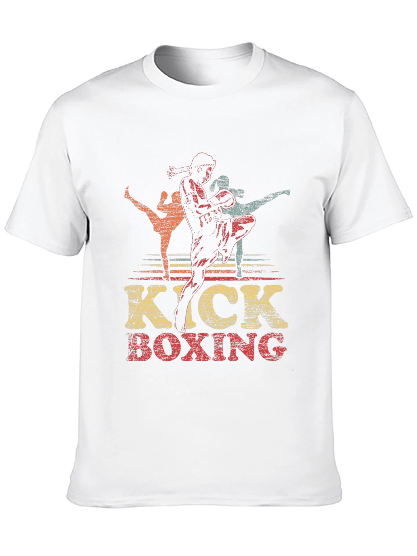 Kick Boxing Graphic Tee - Retro Martial Arts Shirt