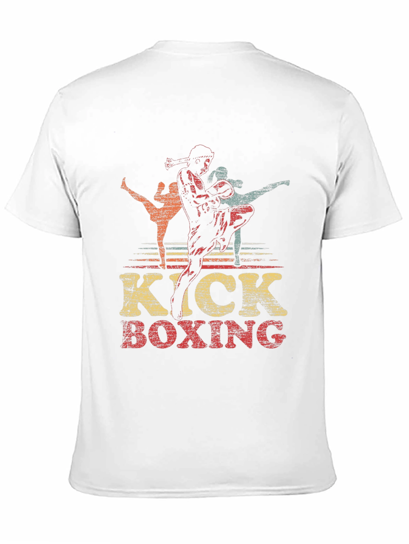 Kick Boxing Graphic Tee - Retro Martial Arts Shirt