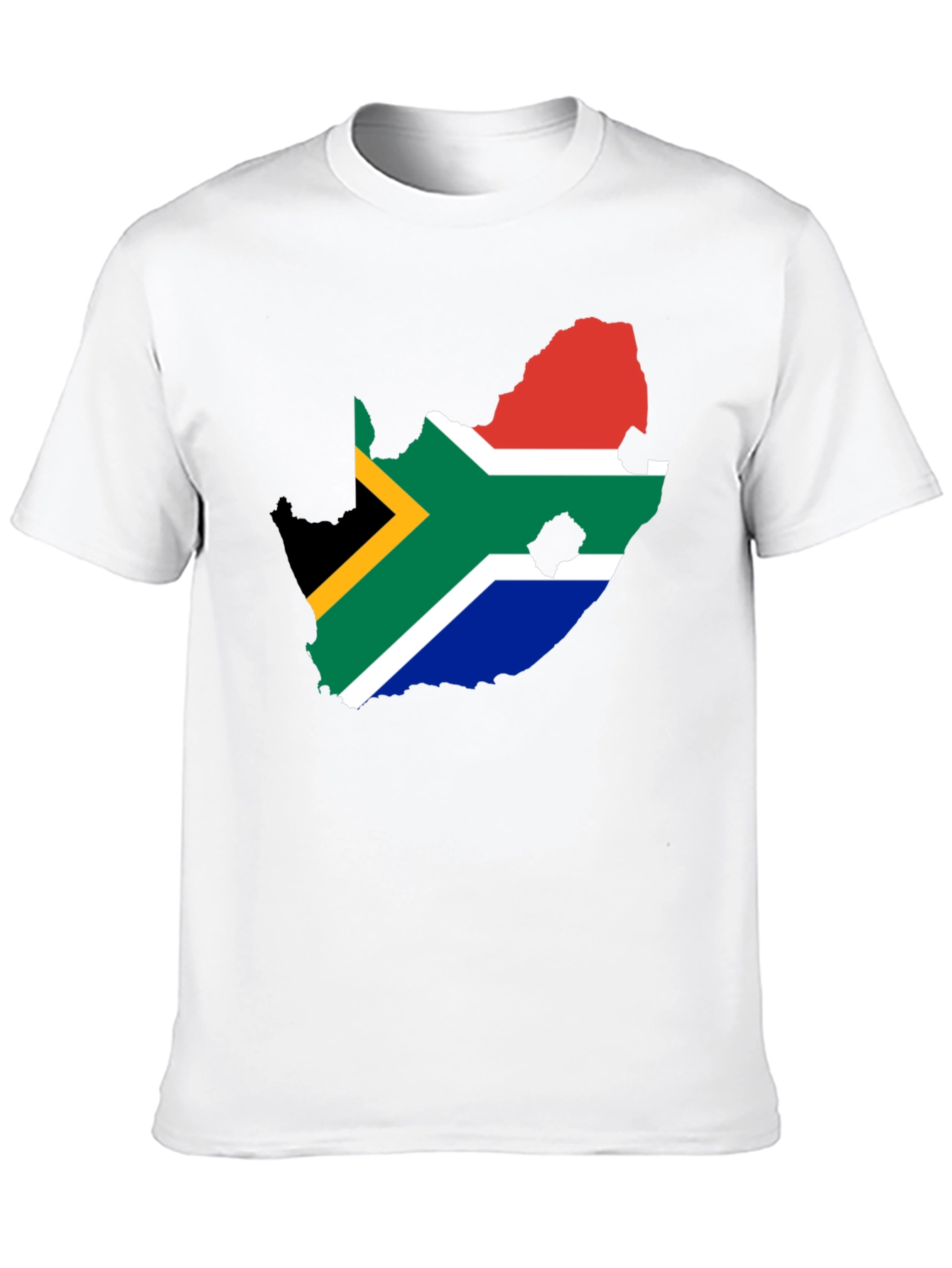 South Africa Flag Map T-Shirt - Black Graphic Tee