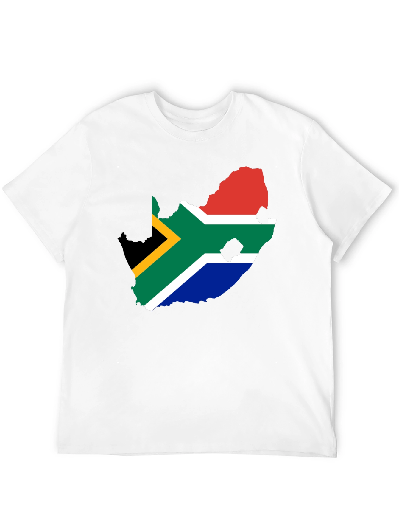 South Africa Flag Map T-Shirt - Black Graphic Tee