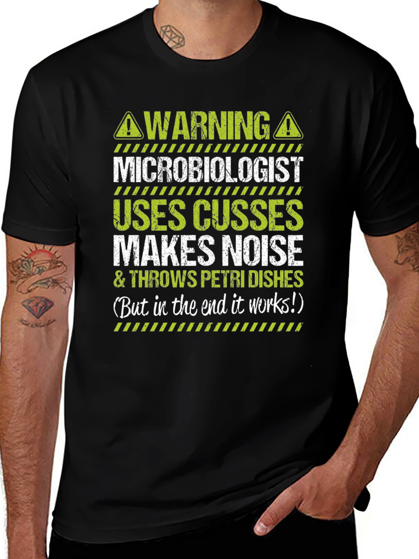 Warning Microbiologist T-Shirt