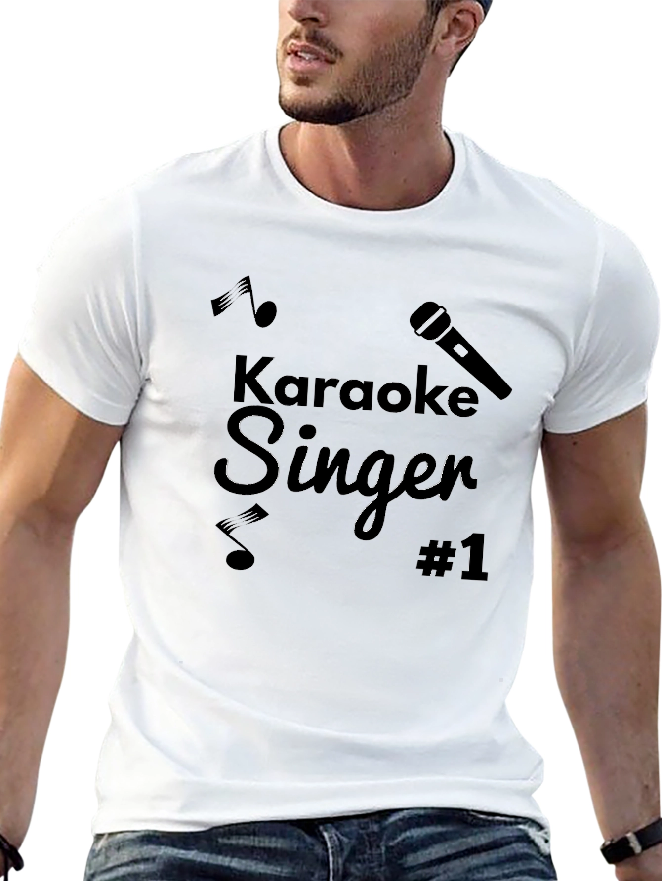 Karaoke Singer #1 Black T-Shirt
