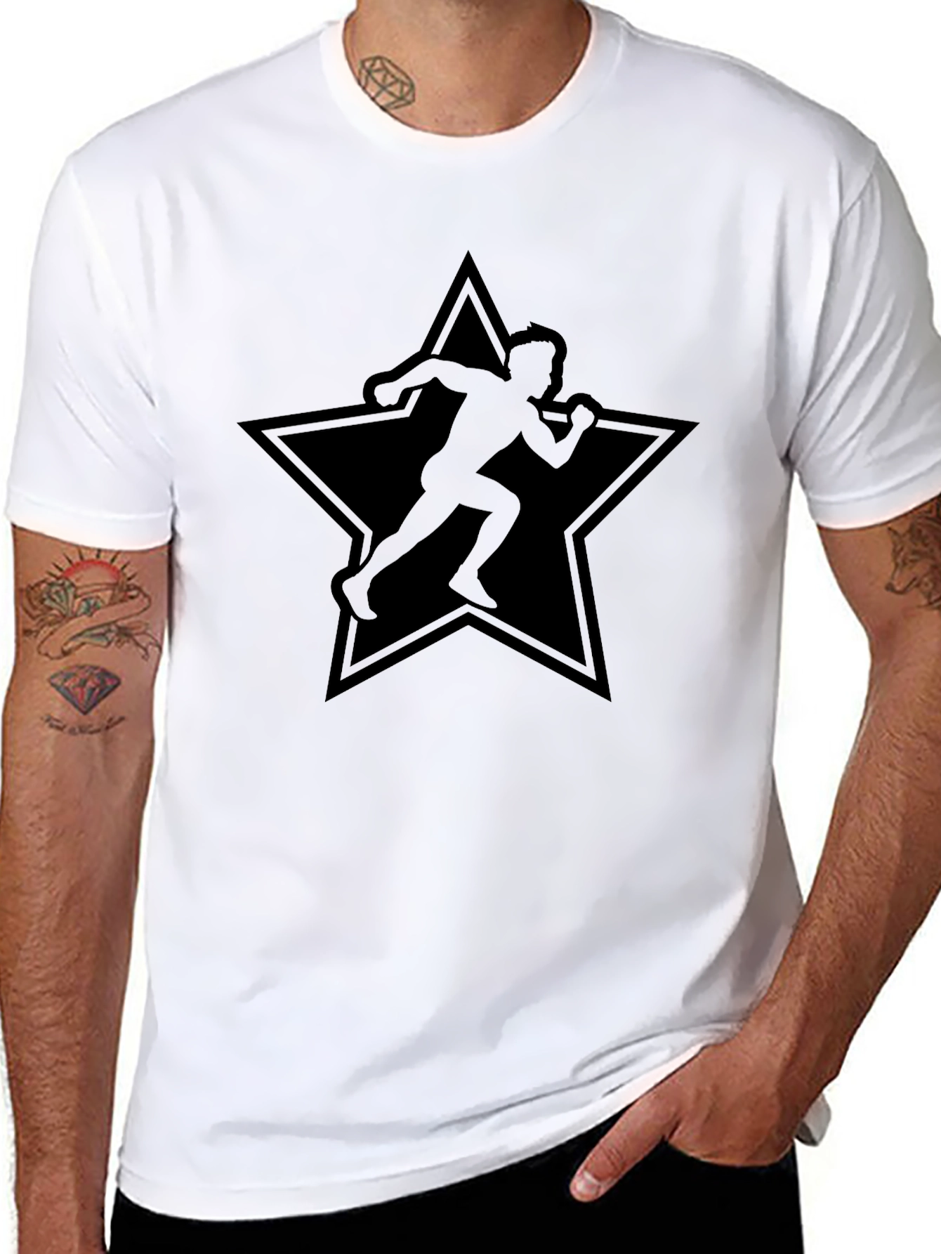 Runner Star Black T-Shirt