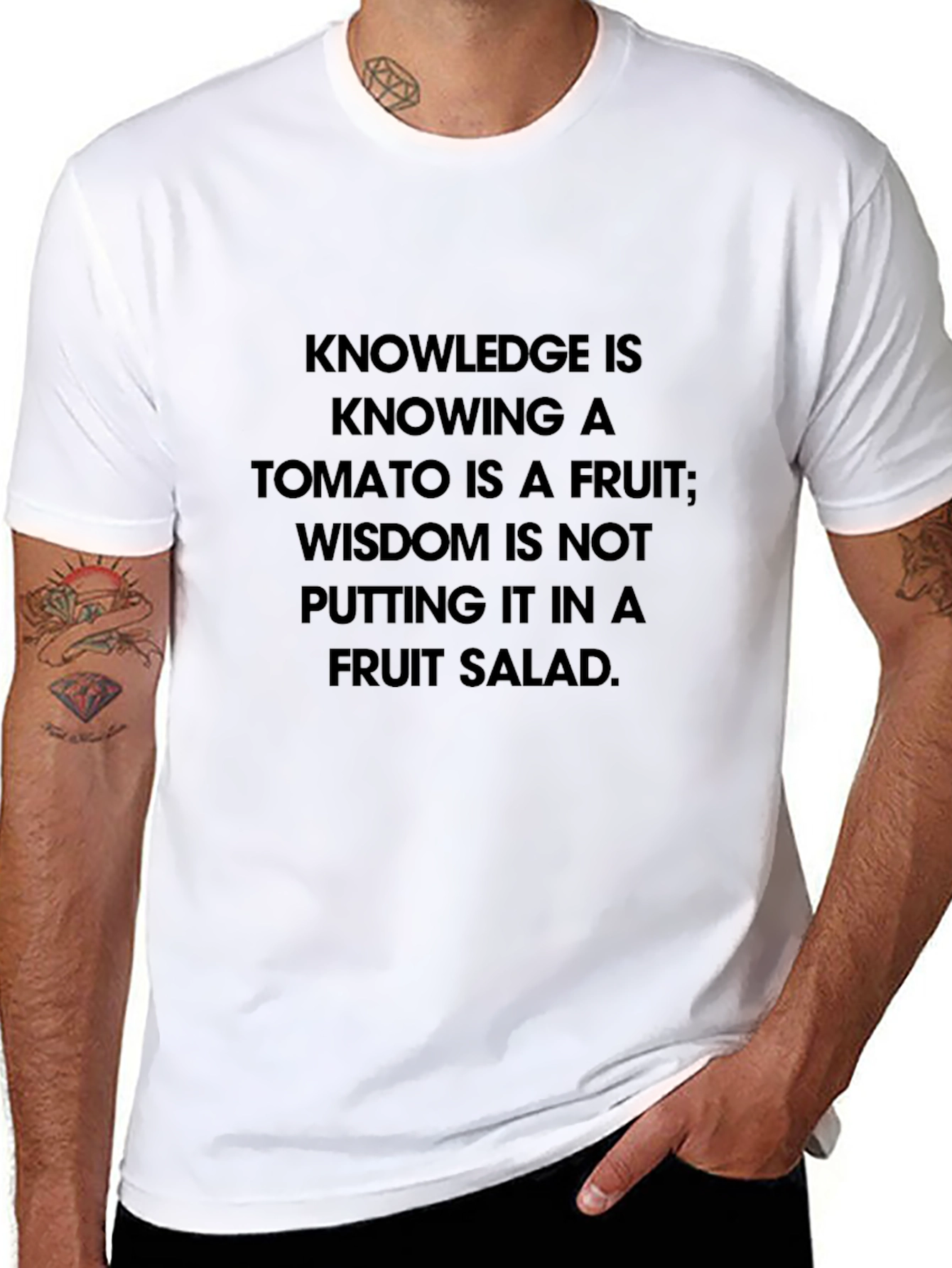 Knowledge Tomato Fruit Wisdom T-Shirt