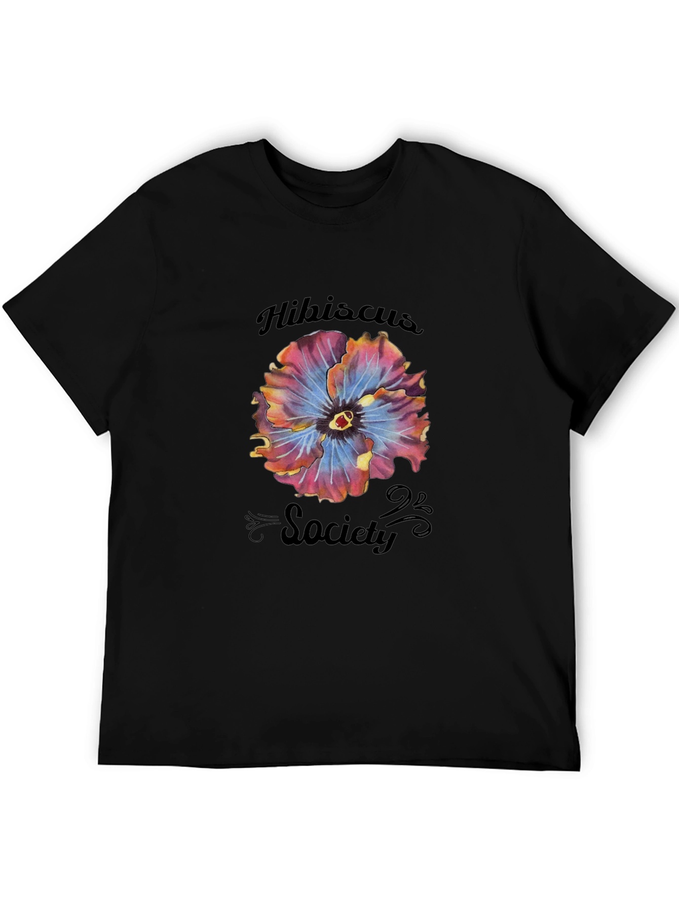 Hibiscus Society Black T-Shirt