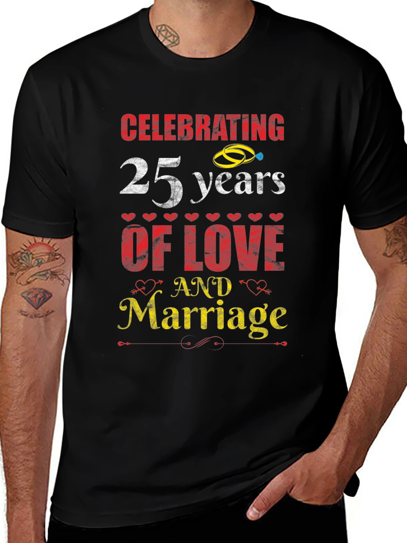 25th Anniversary Love & Marriage T-Shirt